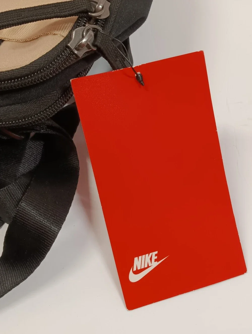 NWT Nike Mini Backpack Black & Tan Canvas